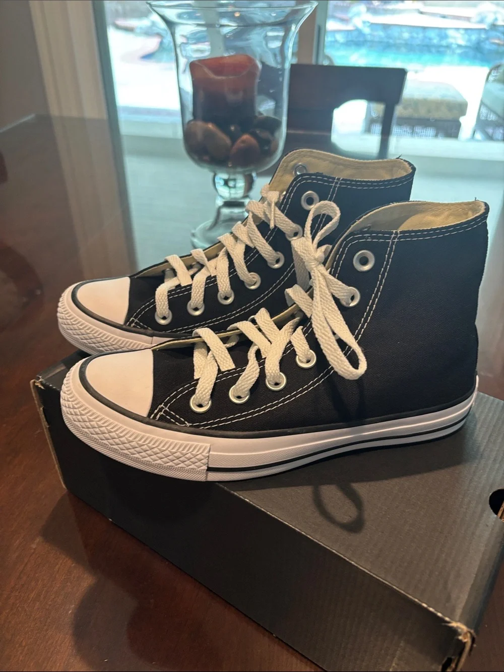 Converse All Star High Top Sneakers in Black and White